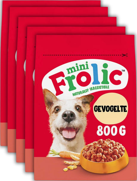 Frolic mini nourriture pour chien - nourriture sèche complète - volaille - 5x800g