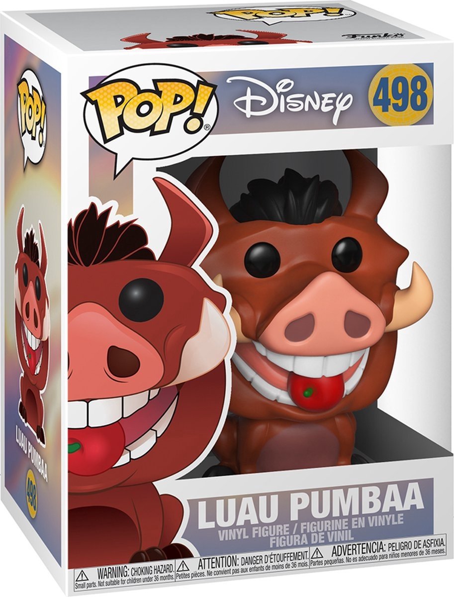 Funko pop disney : le roi lion - luau pumbaa pop #498