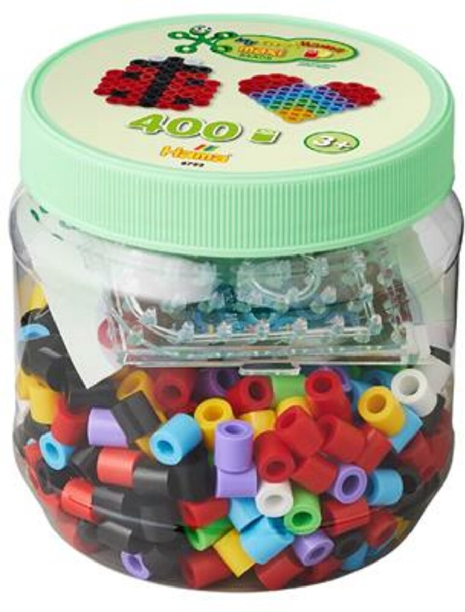 HAMA INTERING BEAD Set Maxi - Square et Heart, 400st.