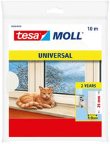 Tesa 1x zelfklevende tochtstrip - wit - 10 mtr x 25mm x 6mm