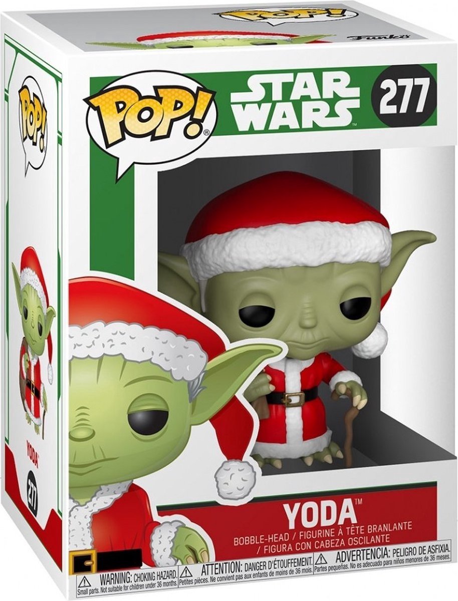 Funko pop star wars : vacances - yoda pop #277
