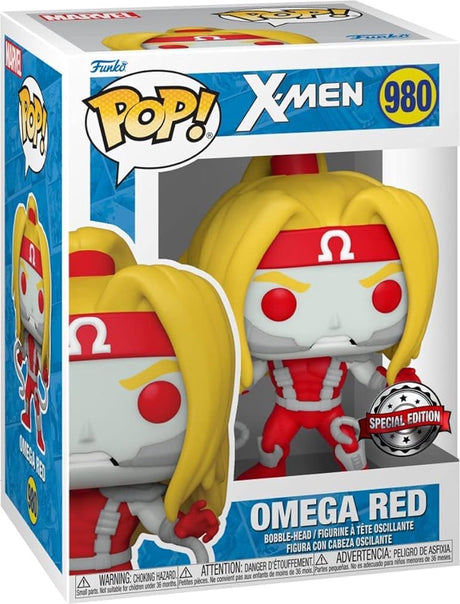 Funko-pop ! merveille: x-men - exclusivité rouge oméga