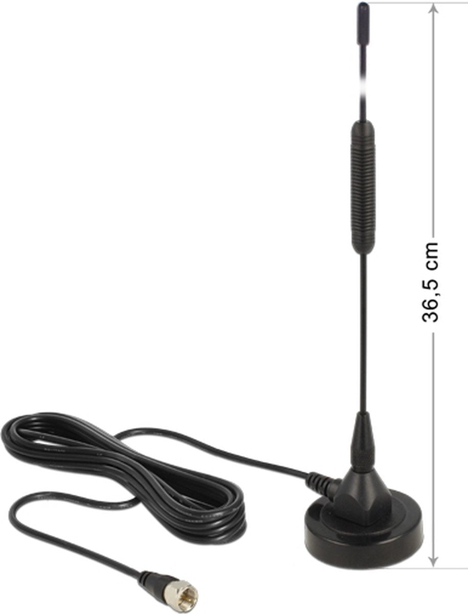 Antenne Delock dab+ avec connecteur f (m) - 0 dbi - 2 mètres