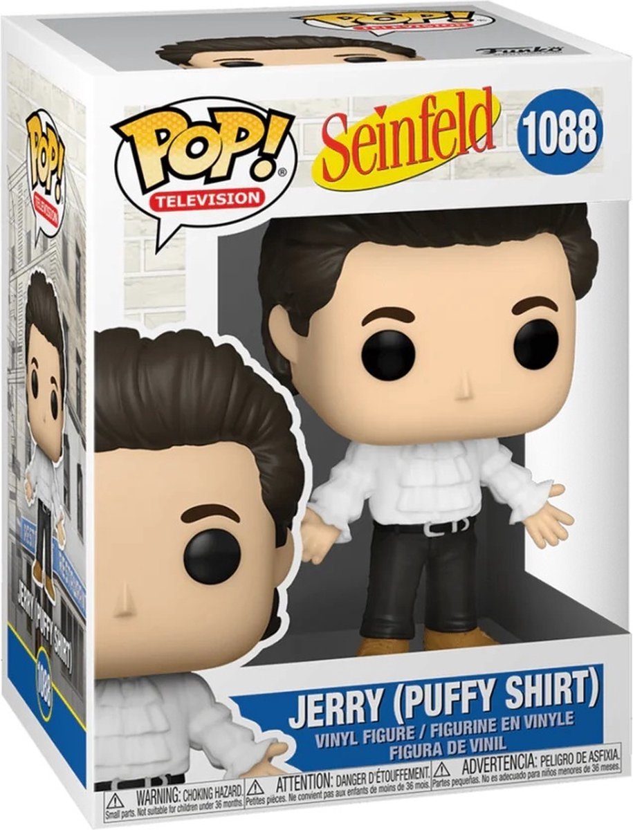 Funko pop télévision : seinfeld - jerry (chemise gonflée) - pop #1088