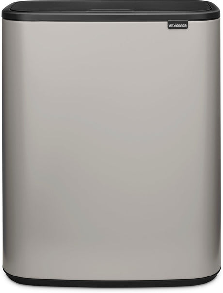 Poubelle Brabantia bo touch bin - 60 litres - 1 compartiment - gris soft