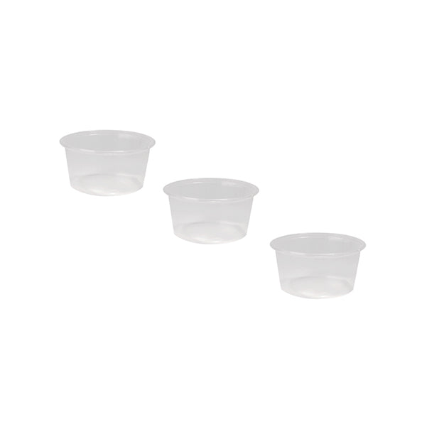 Récipient à sauce transparent 80 cc 70,3 mm (50 pièces)