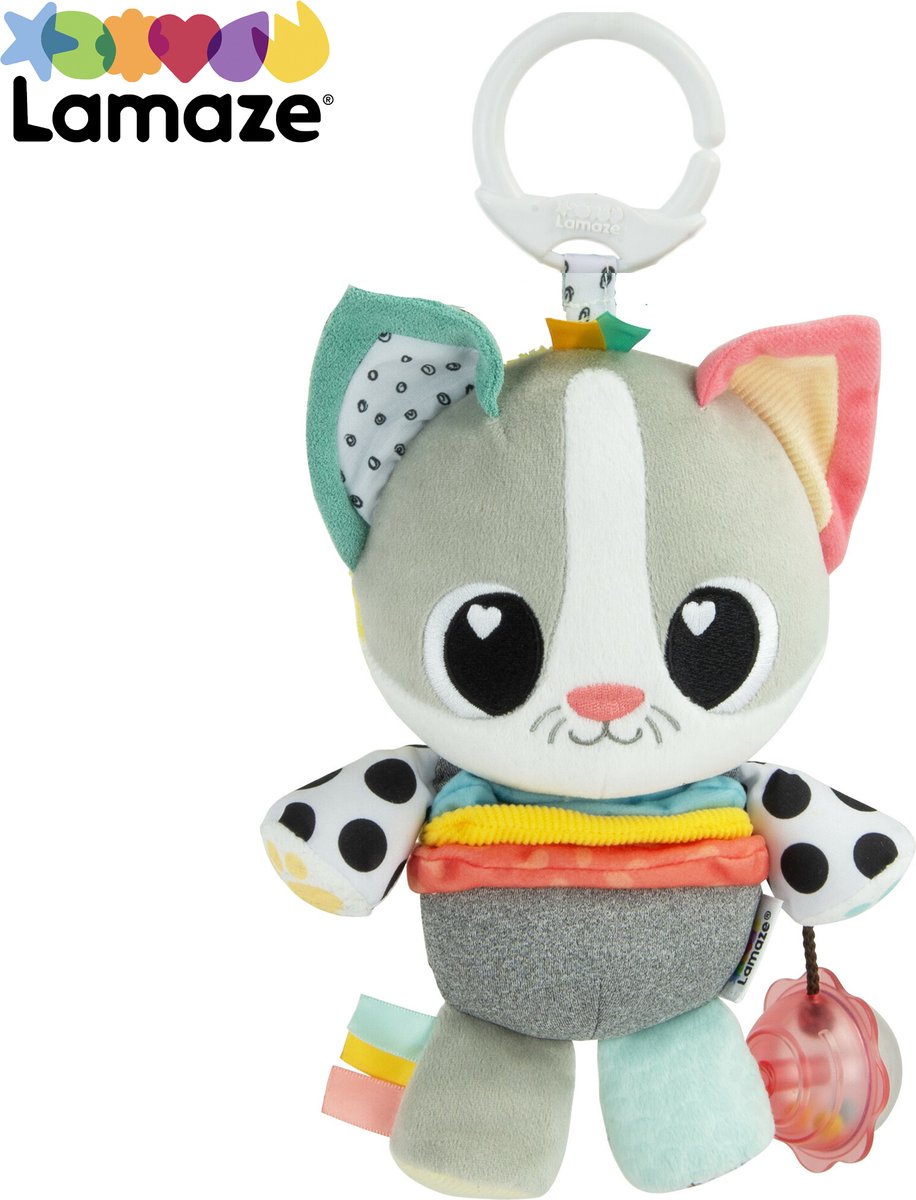 Lamaze millie le chat - jouets éducatifs bébé - jouer et découvrir - peluche
