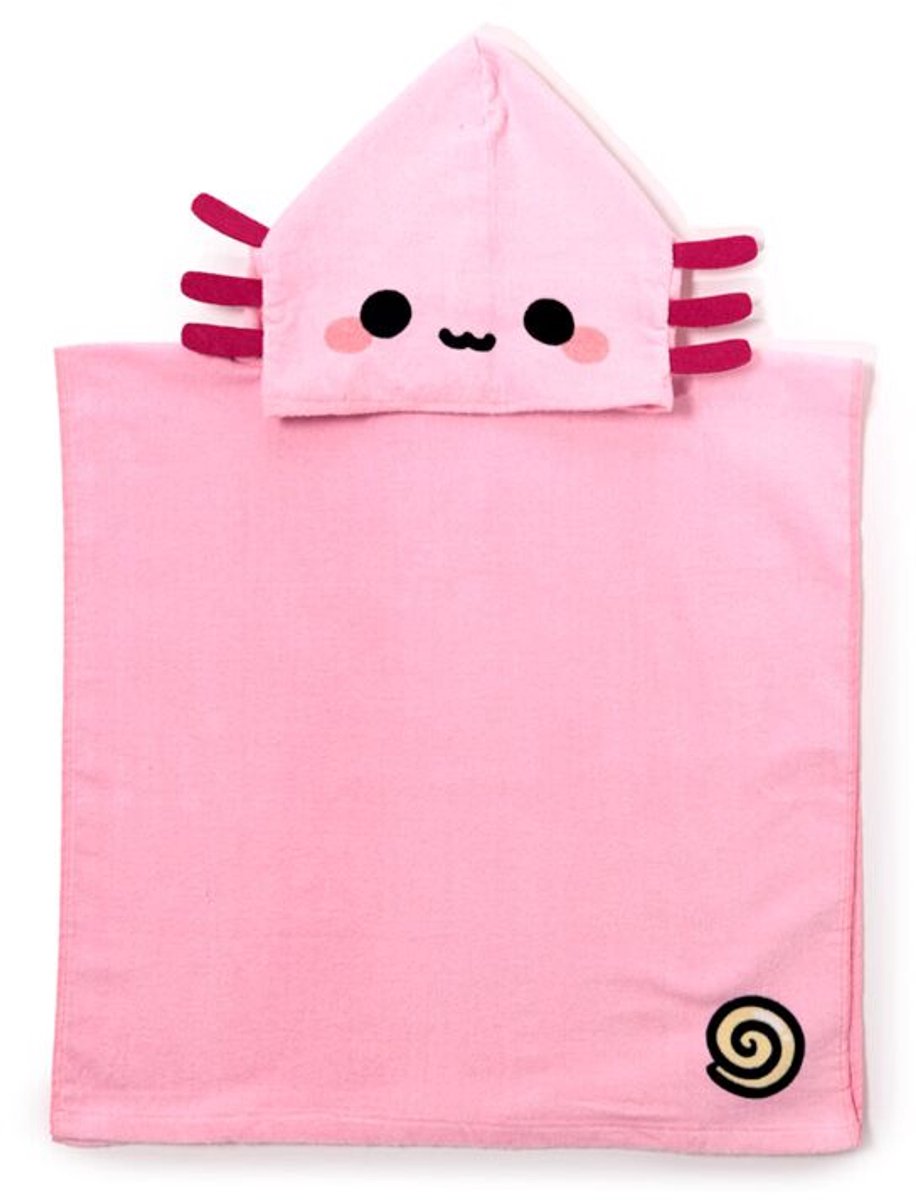 Sweat à capuche serviette enfant Maddie l'axolotl adoramals