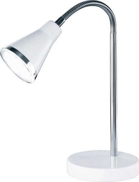 Rl vis ta lumière réalité arras - lampe de table - blanc - incl. 1x smd 4w - interrupteur à cordon - flexible