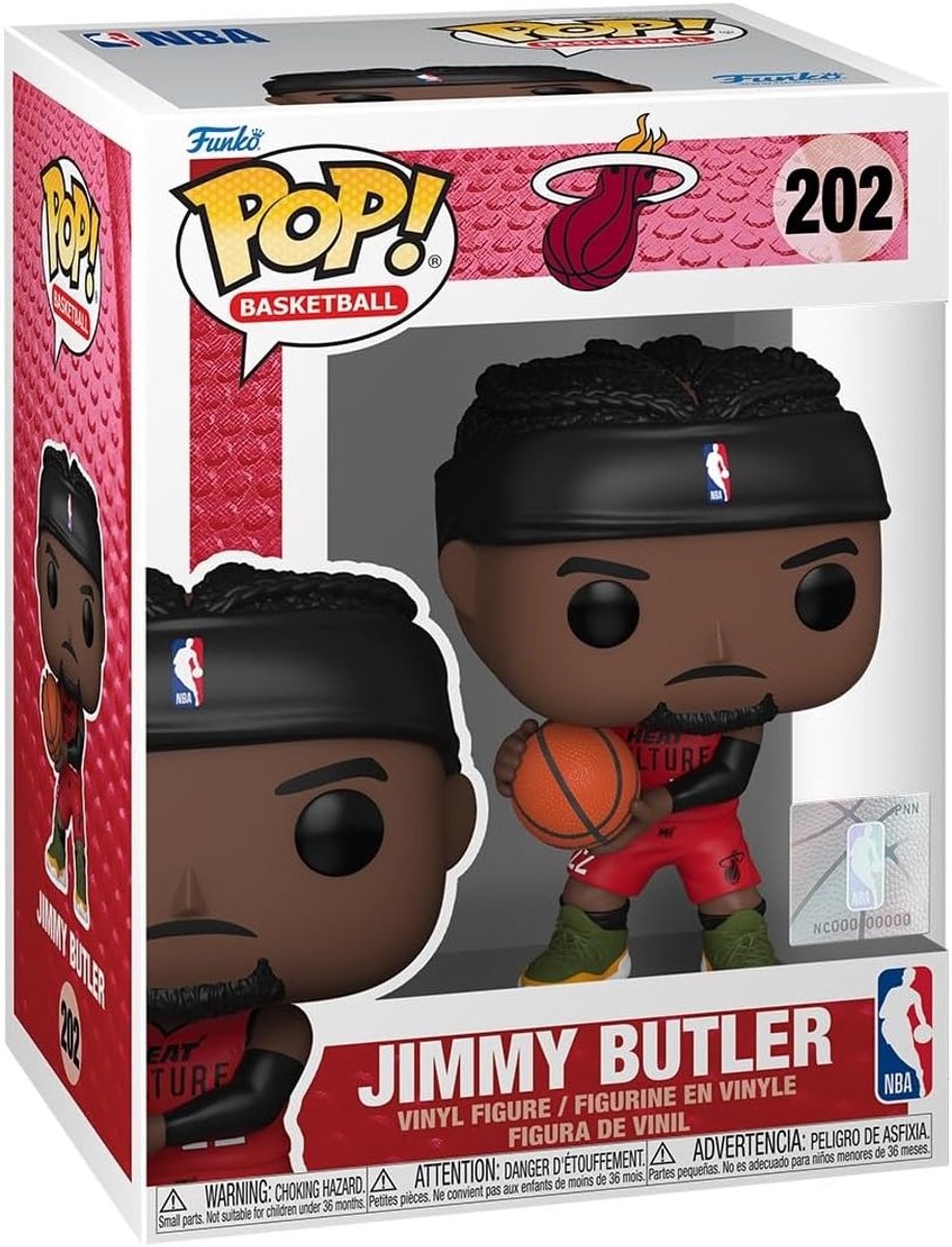 Funko NBA Légendes Pop! figurine de sport en vinyle Heat- Jimmy Butler (ce 24) 9 cm
