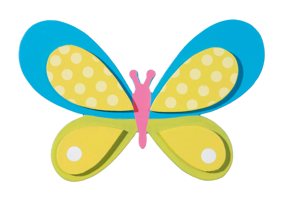 Darice • papillon forme bois peint