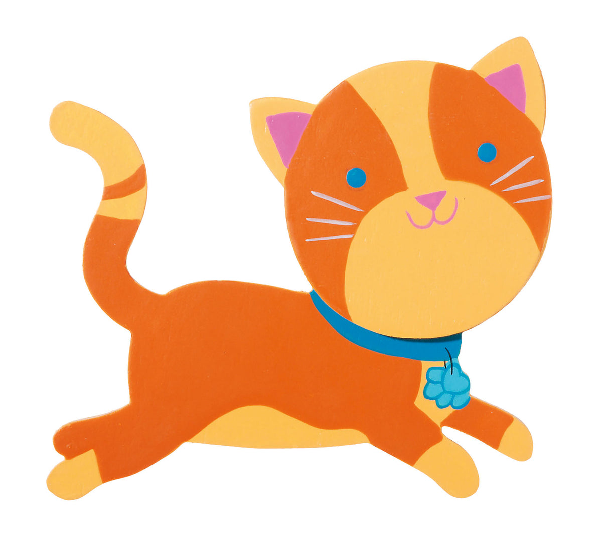 Darice • forme chat en bois peint 10x11x0.8cm