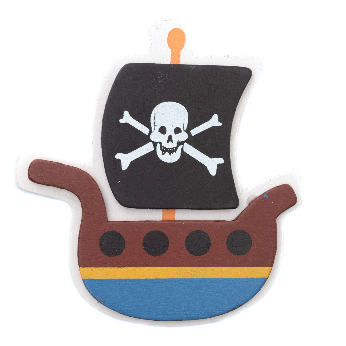 Darice • Formes en bois peint bateau pirate 9,5x8,9x0,5cm