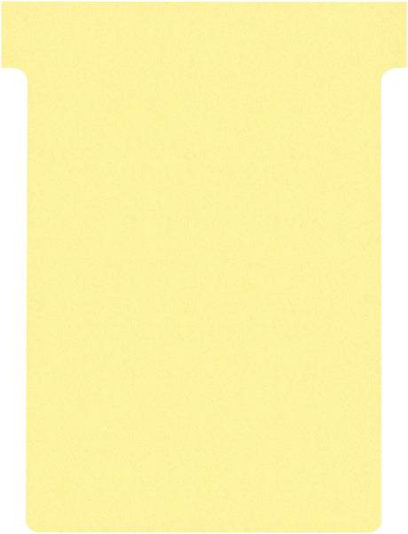 Cartes de tableau de planification Nobo t index 3, pi 120 x 92 mm, jaune