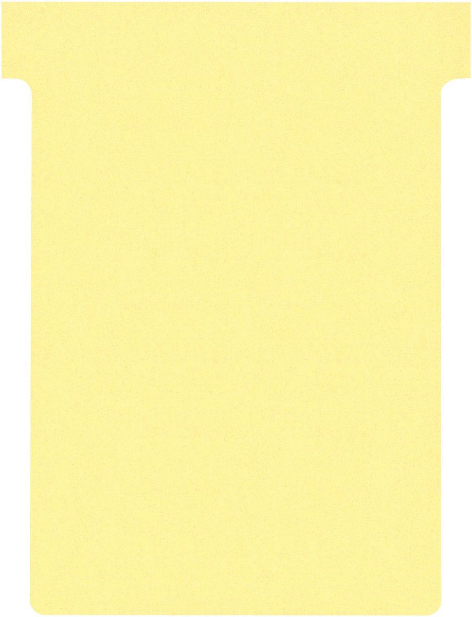 Cartes de tableau de planification Nobo t index 3, pi 120 x 92 mm, jaune