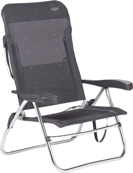 Crespo - chaise de plage - al 223 - gris foncé