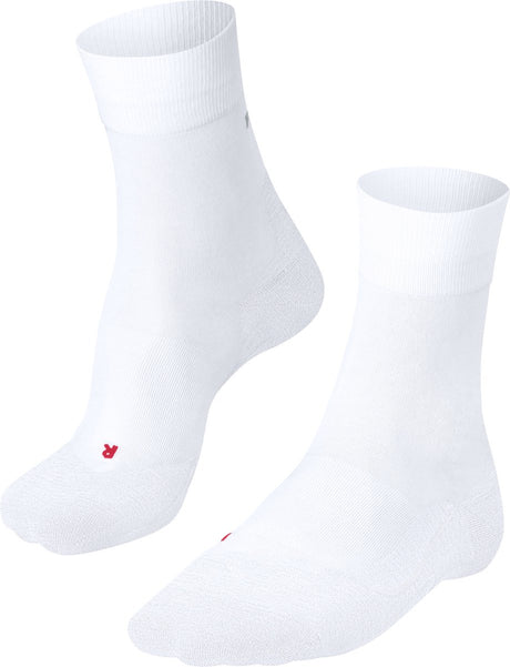 Falke ru4 chaussettes de course en coton anti-ampoules en matériau fonctionnel femme blanc - taille 41-42