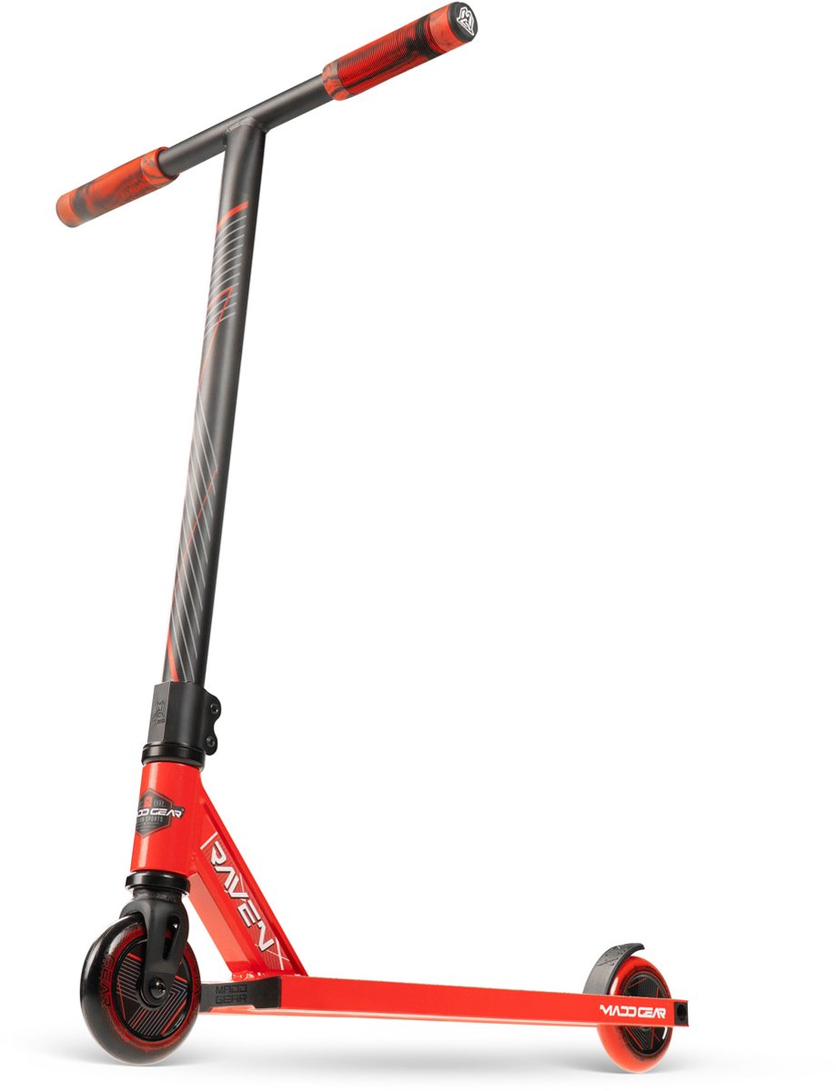 Trottinette freestyle Madd gear - mg1 rouge - à partir de 5 ans ou 110 cm - deck pro ultra léger - roues 100 mm - parfait pour débuter