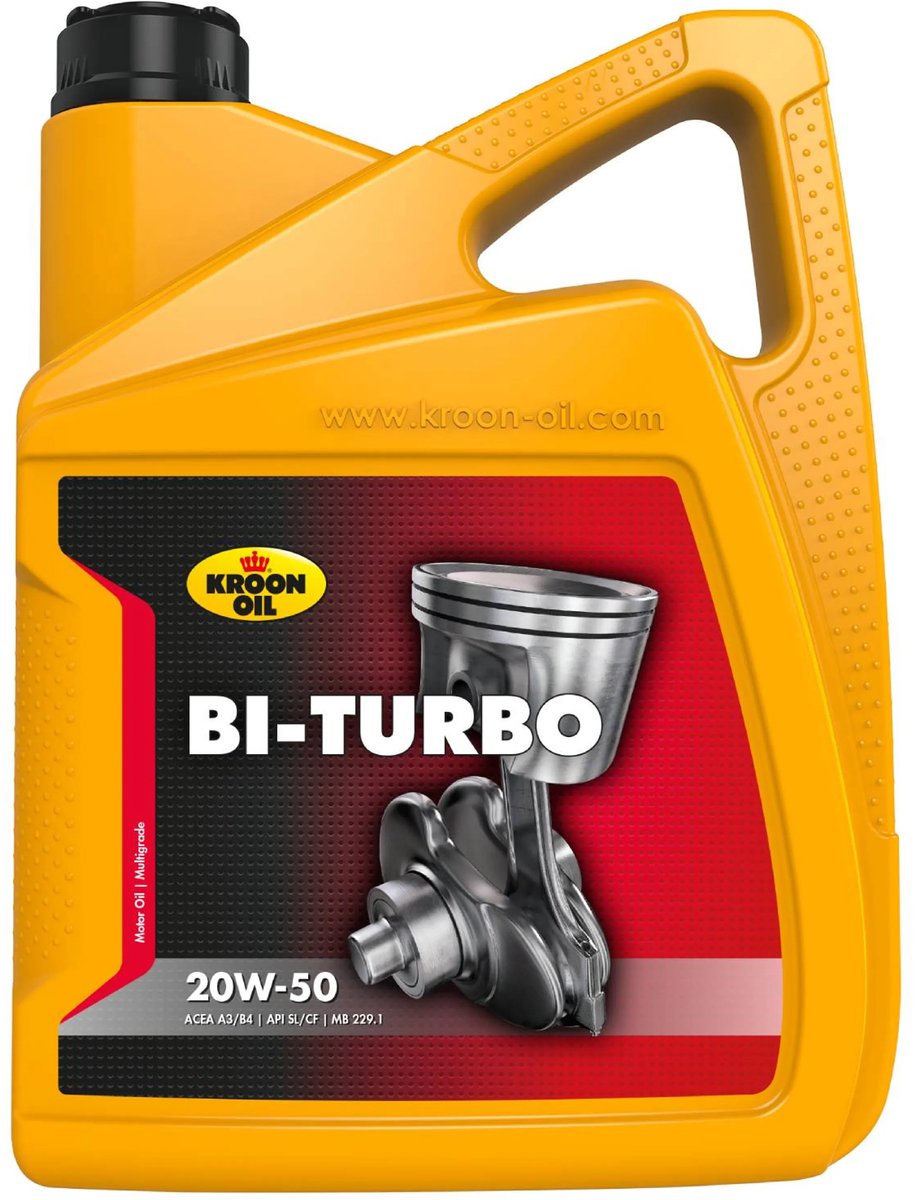 Kroon-oil bi-turbo 20w-50 - 00340 | Bidon de 5 litres