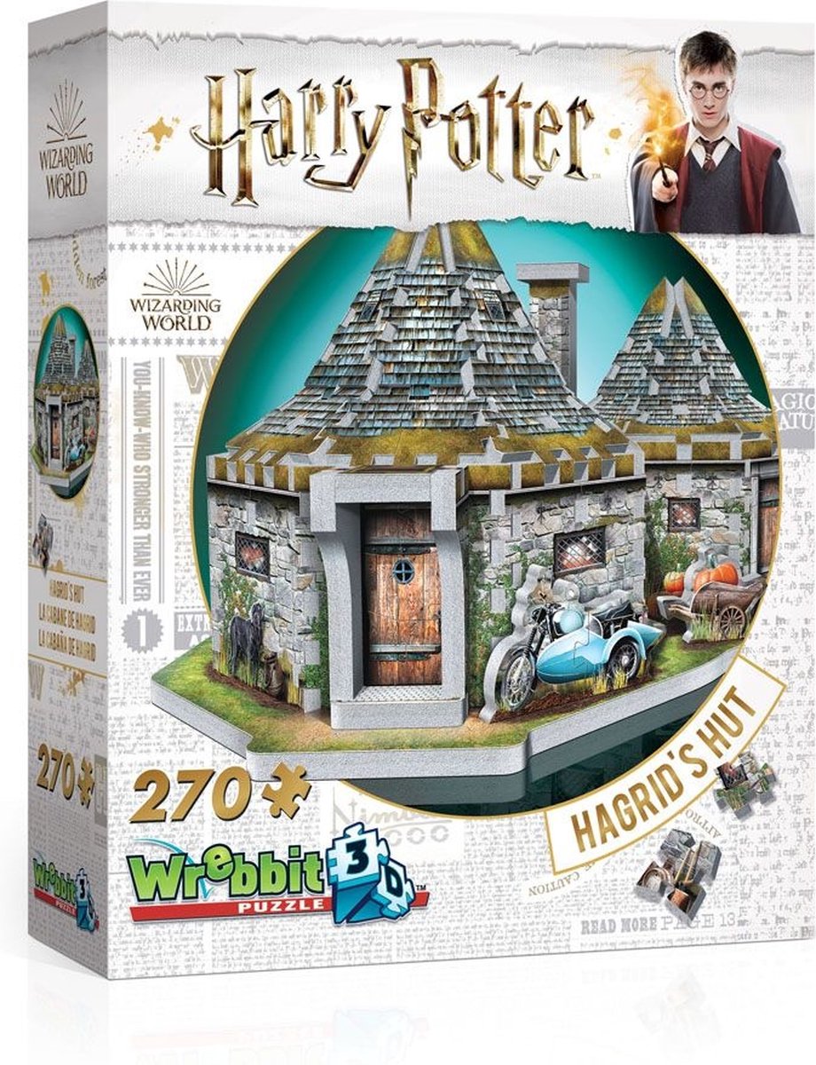 Wrebbit Harry Potter - La Cabane de Hagrid - 270 pièces - Puzzle 3D
