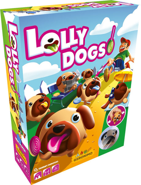 Geronimo jeux lolly dog - - bleu orange - jeu d'enfant - mémoire - à partir de 4 ans - de 2 à 4 joueurs
