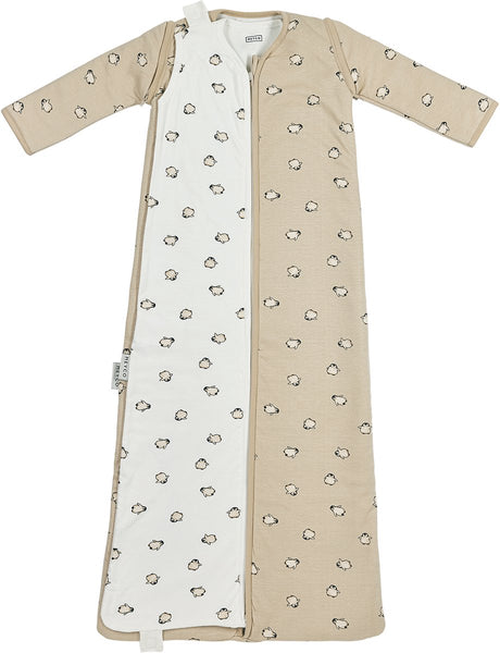 Meyco baby pingouin gigoteuse 4 saisons - sable doux - 3,0 tog