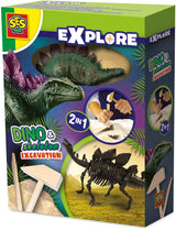 SES Explorez Dino et Squelette fouillé 2in1-Stegosaurus
