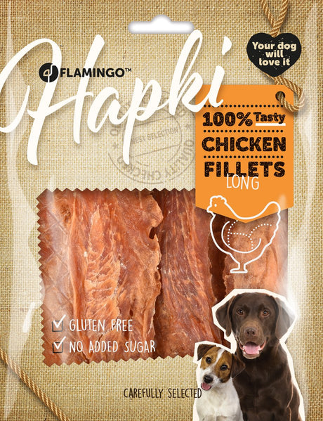 Snack pour chien Flamingo – lanières de poulet – snacks pour chiens – snacks pour chiens – friandises pour chiens – sans gluten – sans sucre ajouté – 800g