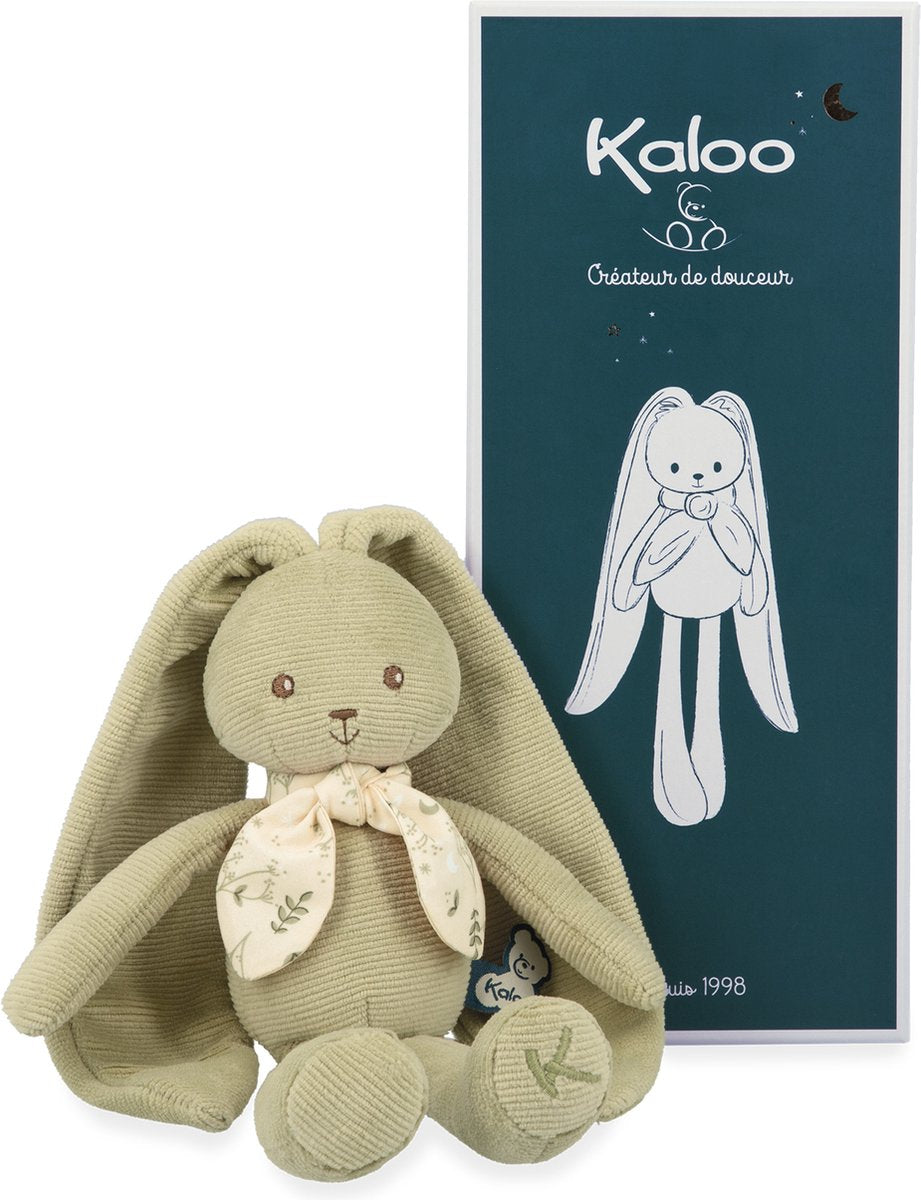 Kaloo lapinoo - peluche lapin - coloris vert - 25 cm.