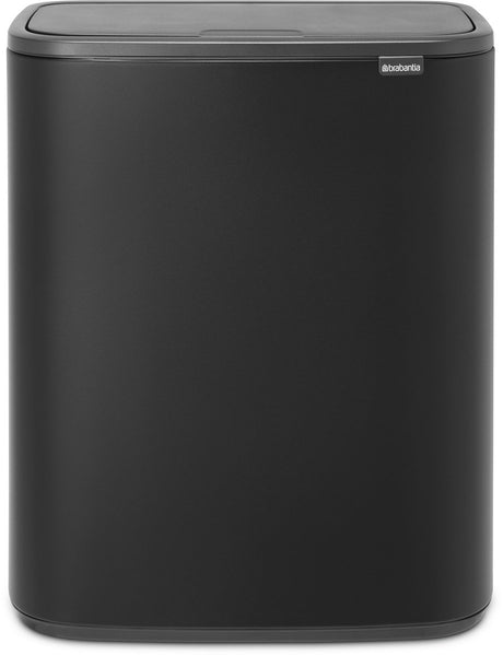 Poubelle Brabantia bo touch bin - 1 compartiment - 60 litres - noir clair de lune minéral