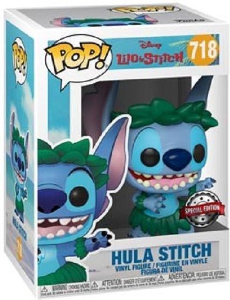Funko-pop ! Disney : Lilo Stitch - Hula Stitch (sujet brûlant exclusif) [7.5 10 ]