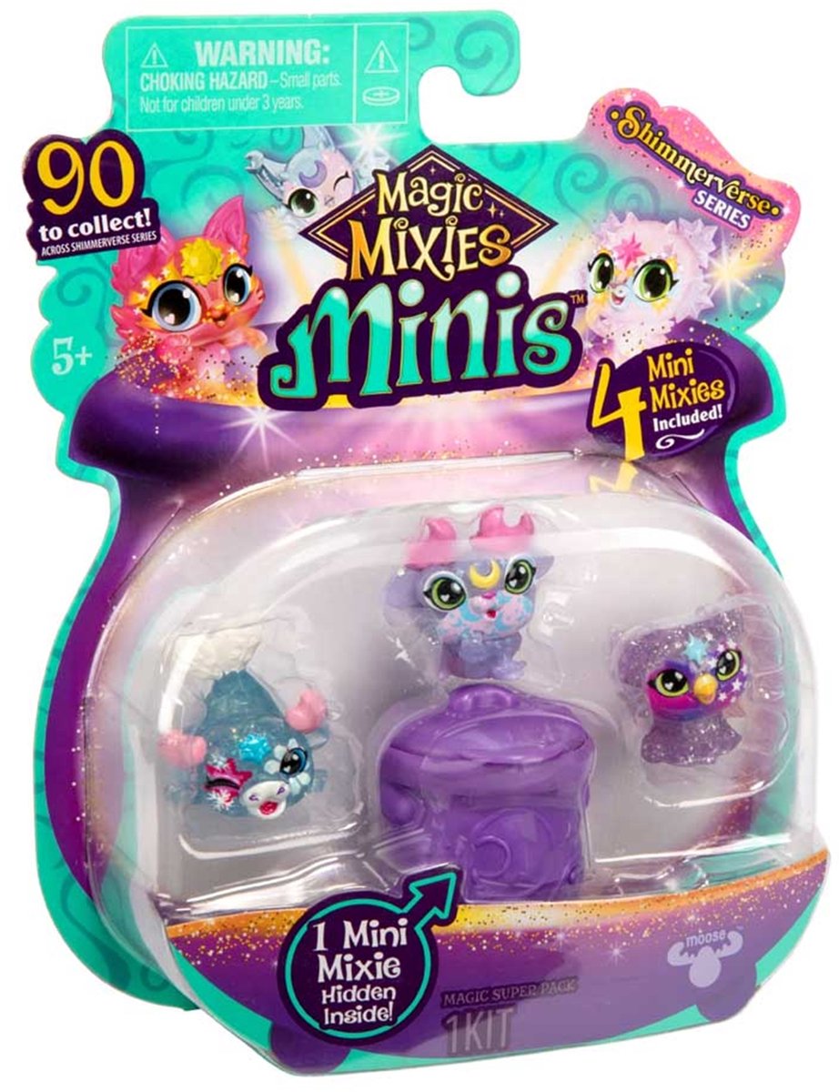 Moose jouets magic mixies mini, série shimmerverse