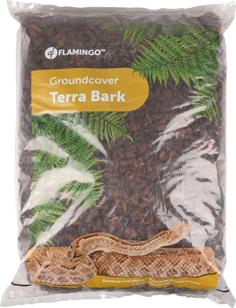 Terrarium Flamingo – écorce broyée terra bark brown 22l – écorce naturelle pour reptiles sans colorants