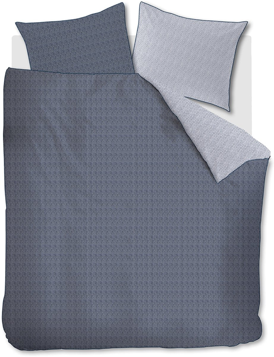 Riviera maison twisted dekbedovertrek - tweepersoons - 200x200 220 - blauw
