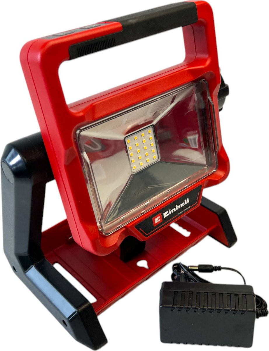 Lampe à batterie Einhell te-cl 18 2000 liac-solo - power x-change - 18 v li-ion - 2000 lm - 5700 k - 20 LED - tête de lampe rotative - 3 niveaux de luminosité - fonction hybride - excl. batterie et chargeur