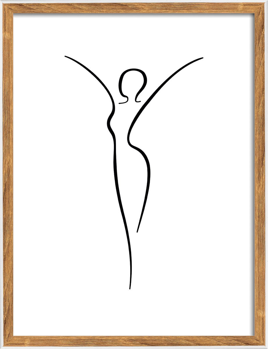 Silhouette Walther - cadre en bois - format photo 30x40 cm - nature