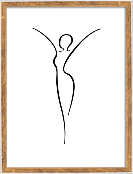 Silhouette Walther - cadre en bois - format photo 30x40 cm - nature