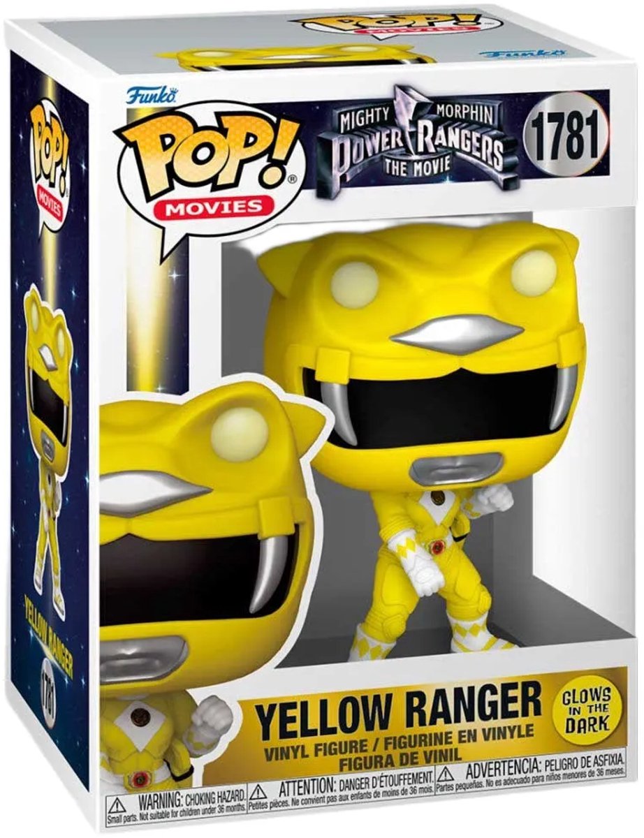 Funko-pop ! films : Mighty Morpin Power Rangers le film - Ranger jaune (lueur dans le noir) #1781