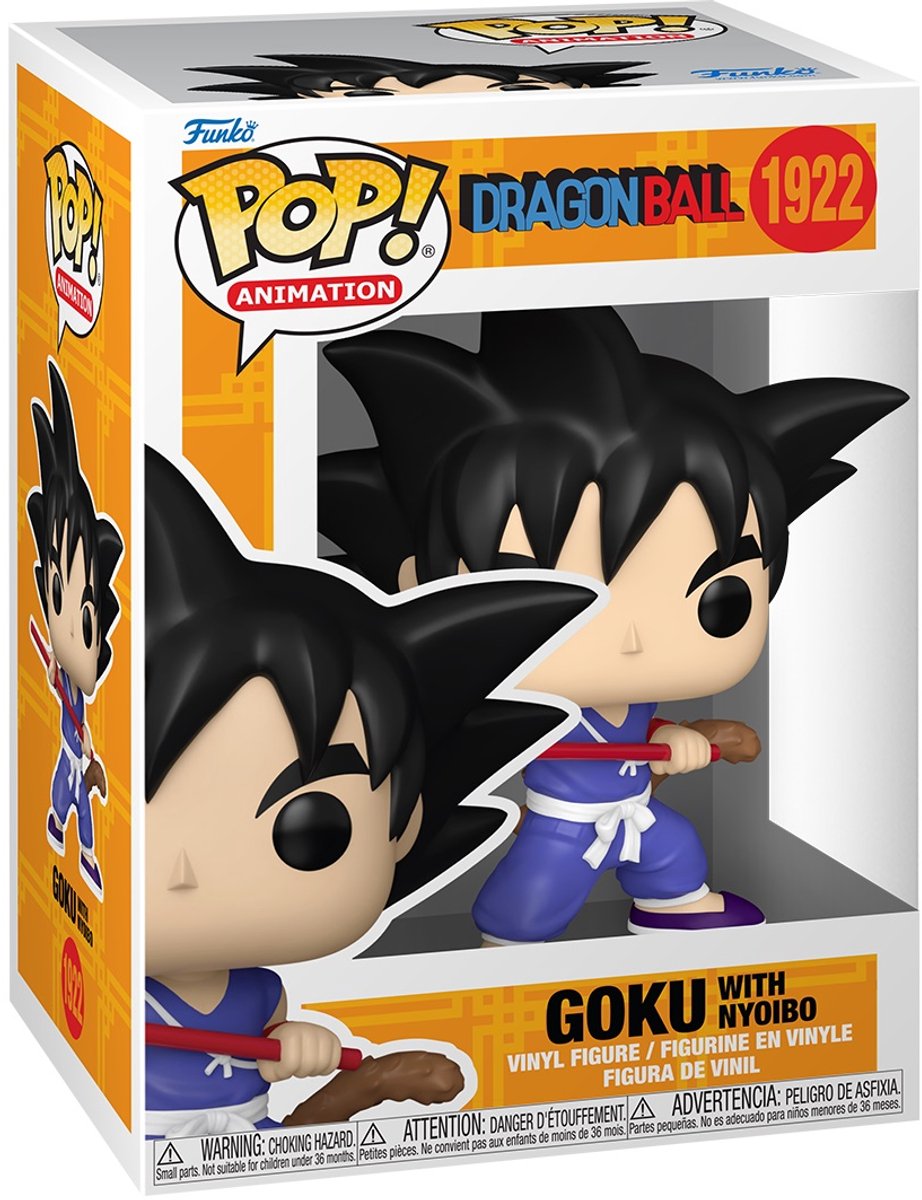 Animation Funko pop : dragon ball - goku avec nyoibo pop #1922