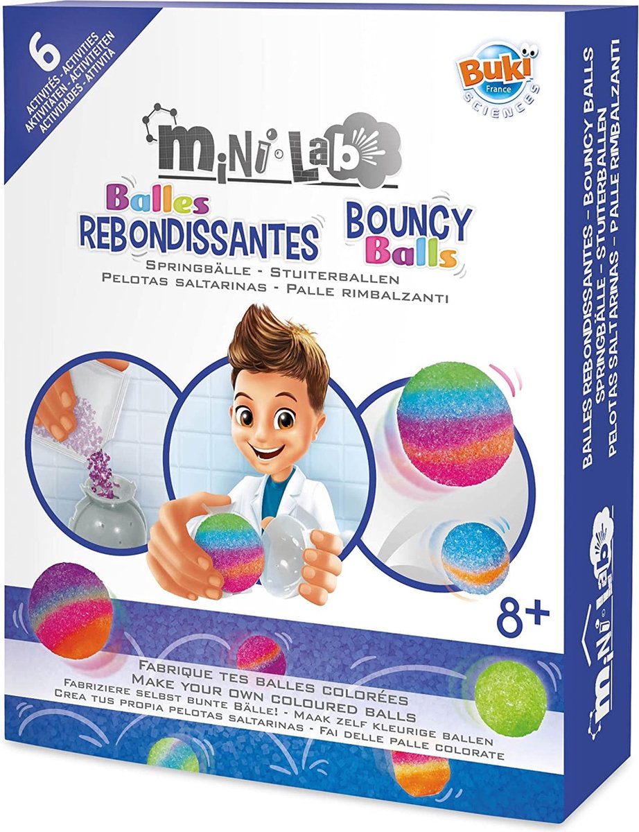Buki france buki - mini laboratoire - fabrication de balles rebondissantes - expérimentation