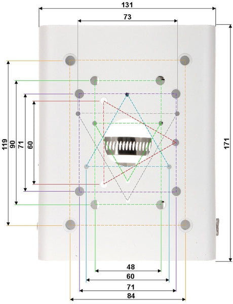 Dahua - série pfa150-v2 - support de montage pour caméra - pour tuyau - métal blanc