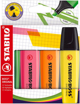 Stabilo boss original - surligneur - lot de 4 pièces