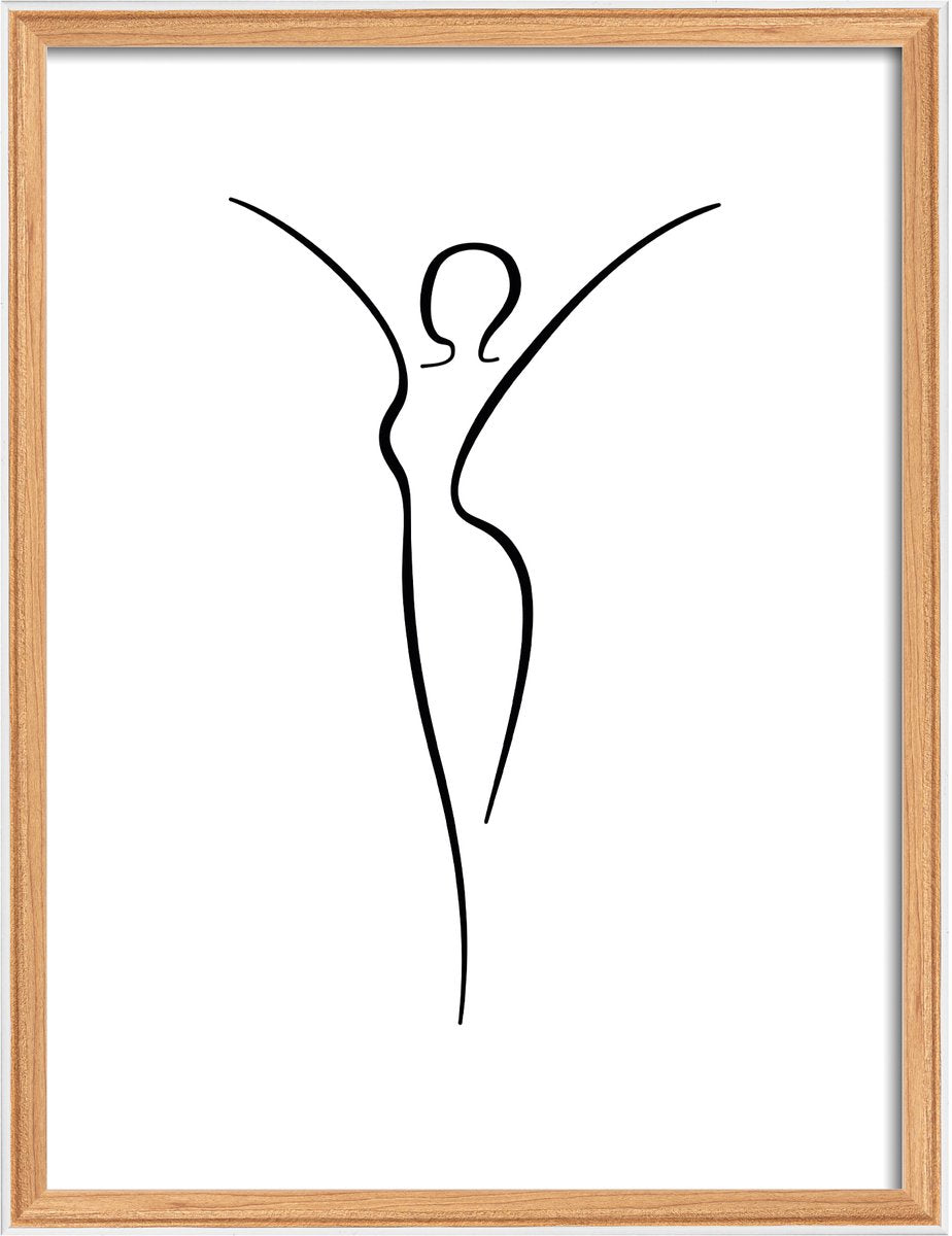 Silhouette Walther - cadre en bois - format photo 30x40 cm - hêtre