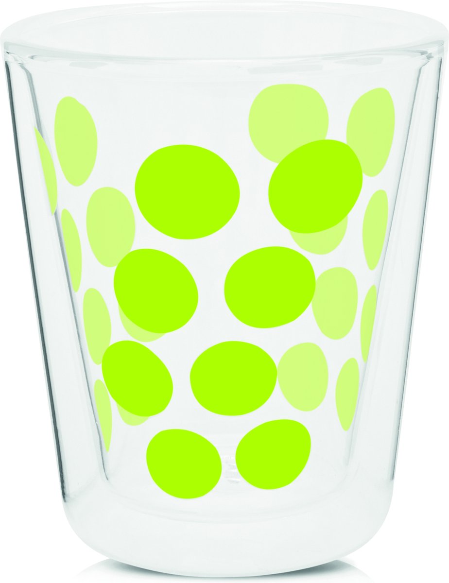 Zak!designs tasse à café dotdot - double paroi - 20 cl - vert