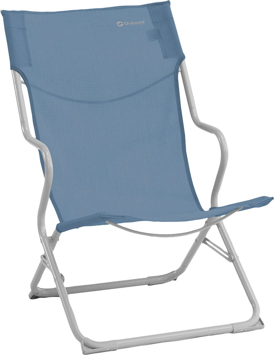 Outwell sauntons lux océan chaise de camping textilène bleu