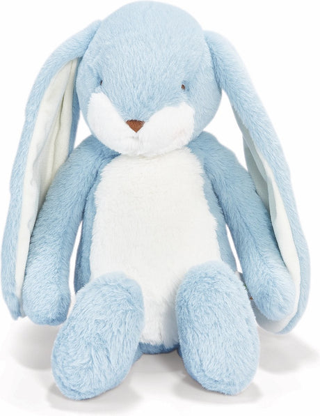 Bunnies by the bay disquette grignoter lapin - peluche - peluche pour enfants - détails brodés - 44 cm - bleu