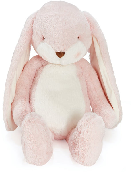 Bunnies by the bay disquette grignoter lapin - peluche - peluche pour enfants - détails brodés - rose - 52 cm