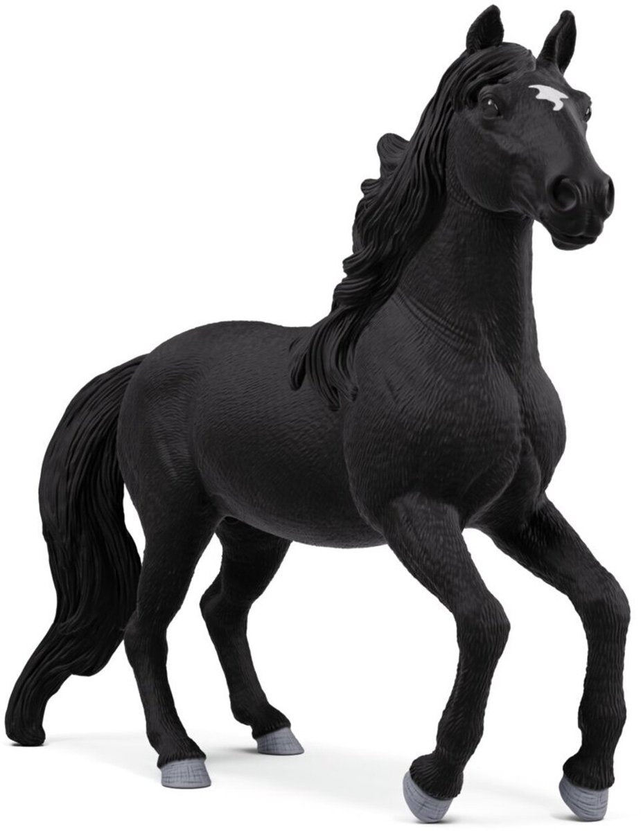 Schleich cheval jouet étalon lusitanien figure réaliste noire.