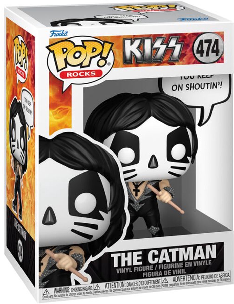 Funko kiss the catman vinyl figur 474 unisex pop! - neutraal - standard