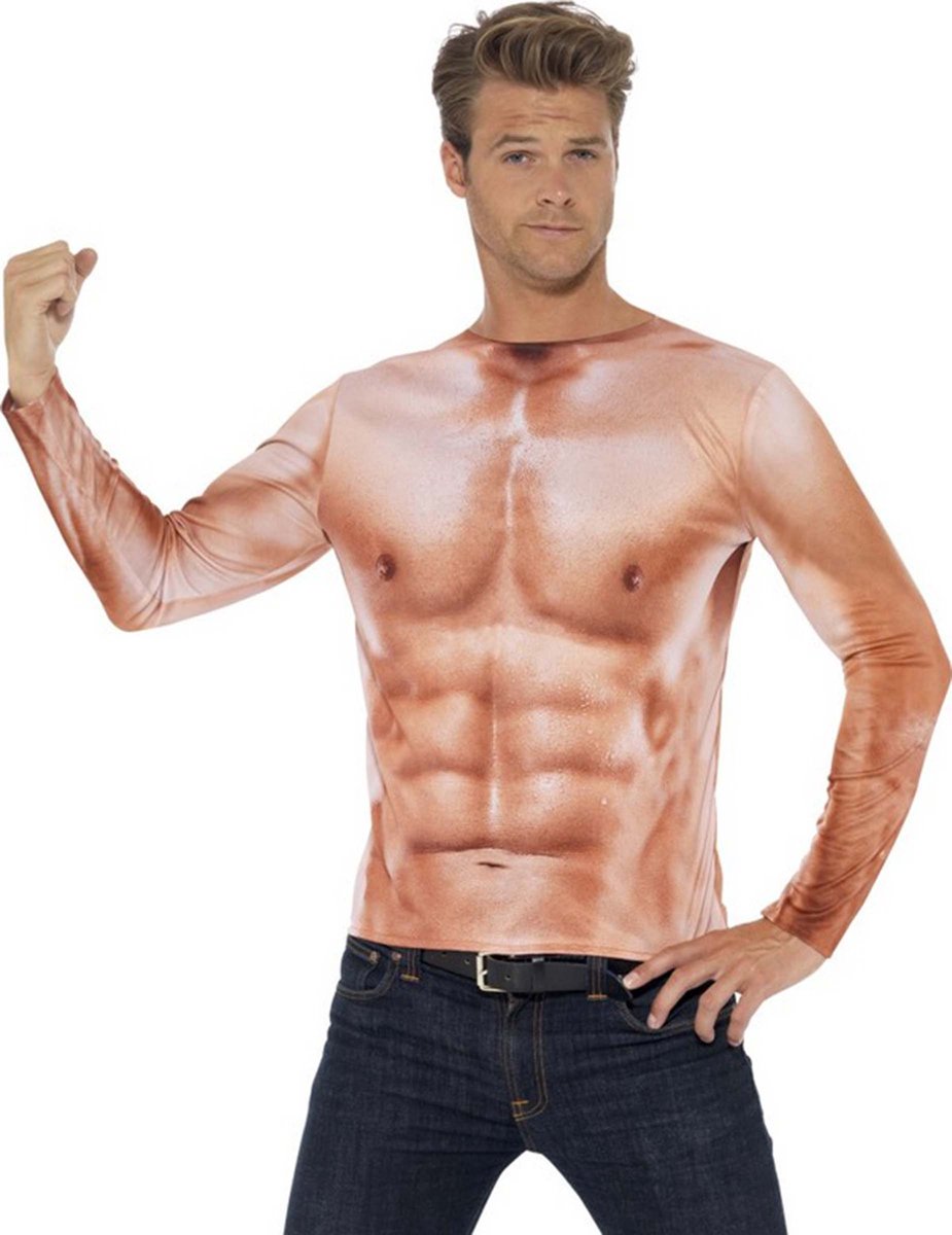Vegaoo smiffys - chemise - bodybuilder - taille l